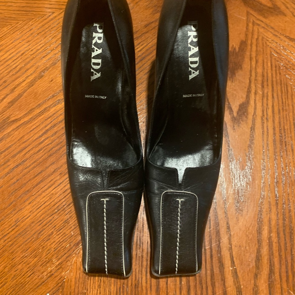 Elegant black Prada heels